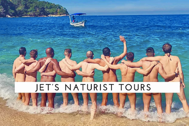 nudists on a beach
